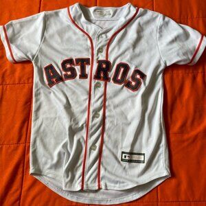 Houston Astros Jersey Youth Small White Majestic Springer #4